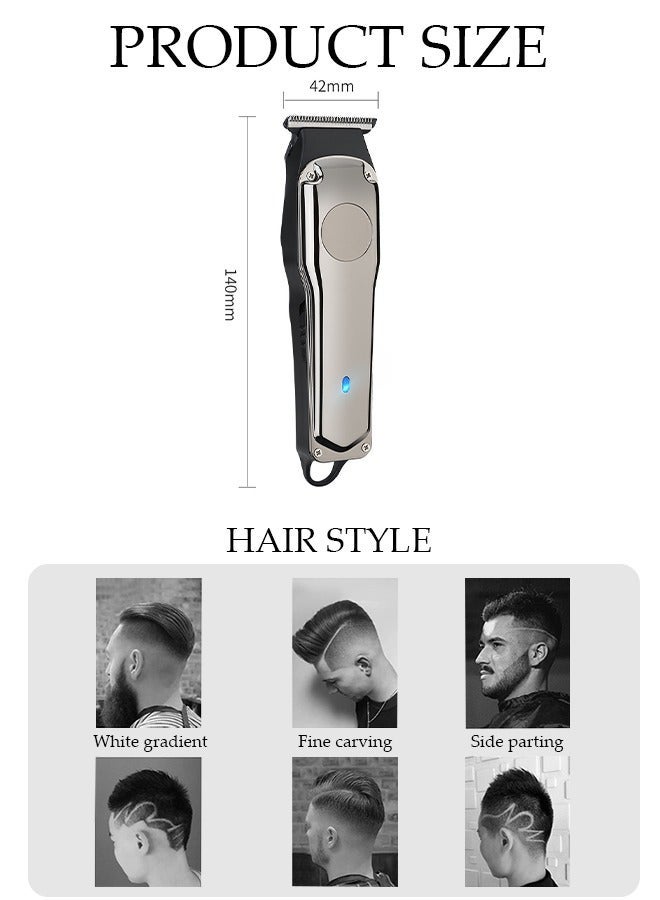 DUNISO Smart Hair Clippers Electric with 5 Kinds of Positioning Combs Turbo Motor Hair Cutting Kit Pro Mens Clippers, Cordless Rechargeable Hair Trimmer Set Professional Barbers Grooming Kit - Image 2