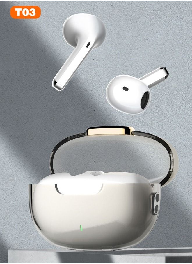 LDNIO True Wireless Earbuds Bluetooth Earphones With Charging Case White  - Image 2