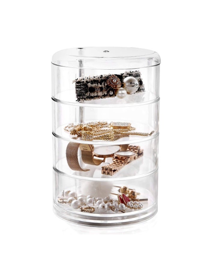 CONHENCI Stackable Storage Hair Accessories Organizer Jewellery Trays Clear Accessories Containers  - Image 1