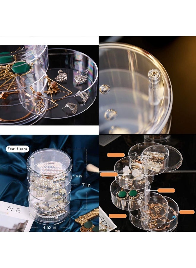CONHENCI Stackable Storage Hair Accessories Organizer Jewellery Trays Clear Accessories Containers  - Image 2