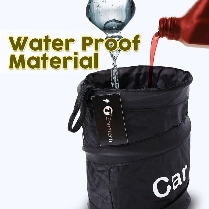 HENGSONG Car Bin Bag Garbage Trash Carry Bag Foldable & Waterproof Hanging Rubbish Bag Organizer - Image 3
