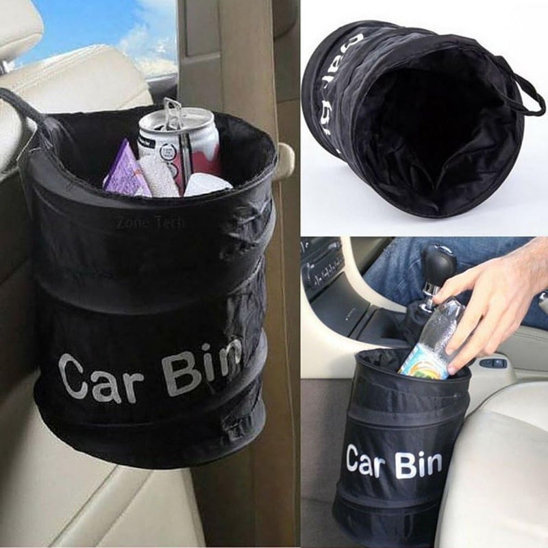 HENGSONG Car Bin Bag Garbage Trash Carry Bag Foldable & Waterproof Hanging Rubbish Bag Organizer - Image 1