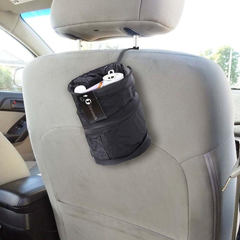 HENGSONG Car Bin Bag Garbage Trash Carry Bag Foldable & Waterproof Hanging Rubbish Bag Organizer - Image 4