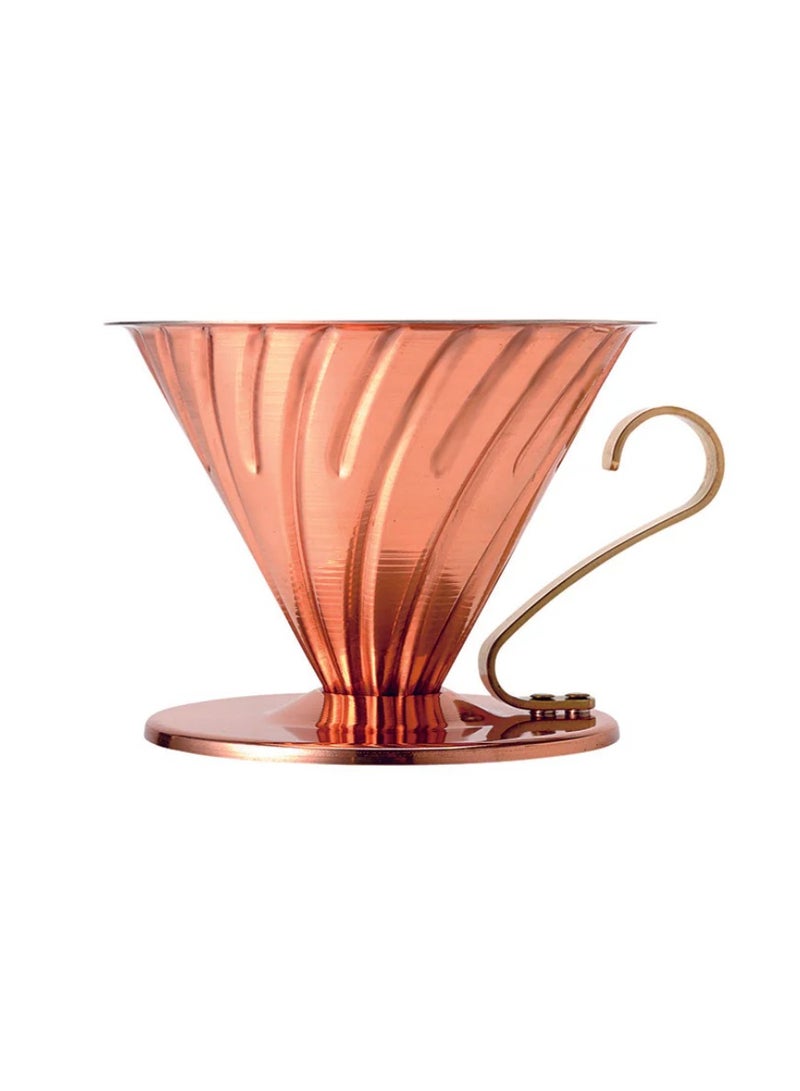 Hario Copper V60 Coffee Dripper 02 With Nickel Plating Inside - Image 1
