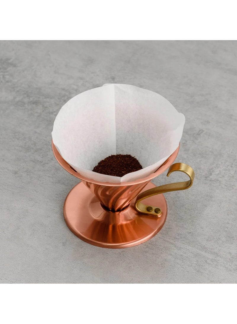 Hario Copper V60 Coffee Dripper 02 With Nickel Plating Inside - Image 4