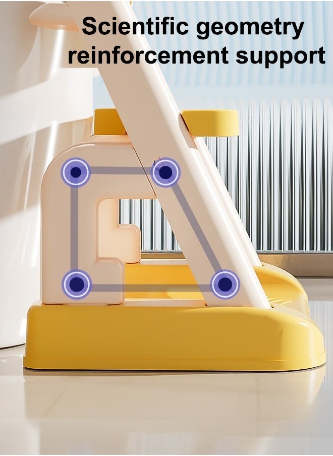 Occuwzz Children Auxiliary Toilet Ladder with Safety Handle Non-slip Pad Foldable Height Adjustable Toilet Training Table and Chair Suitable for Children Toddler Boys Girls  - Image 5