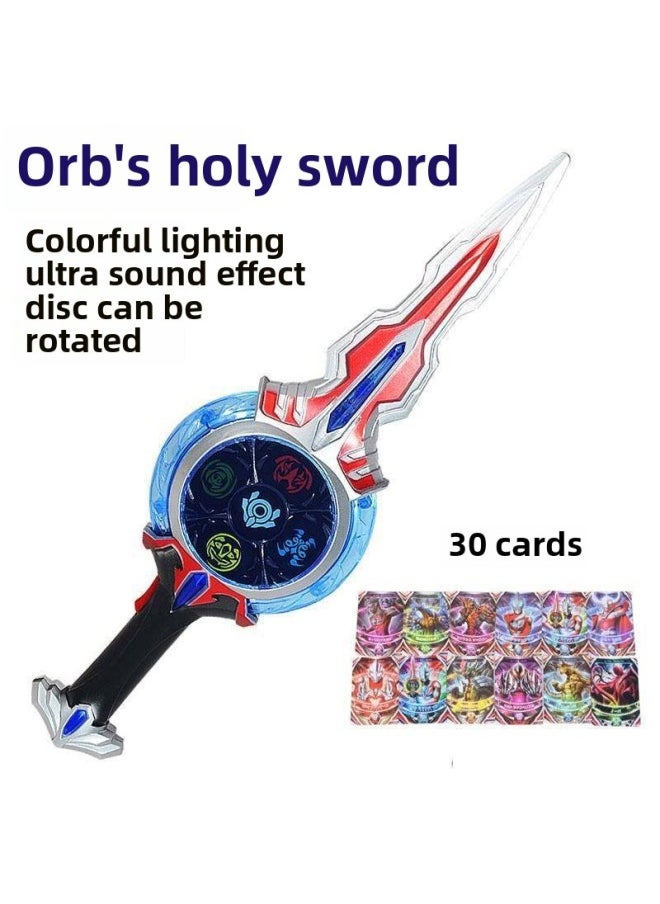 Generic - Ultraman Sword Ultraman Sword Ultraman Transformer Authentic Ring Set Children's Vocal Toy-Color:Holy Sword Free 30 Films - Image 1