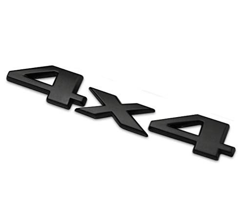 EmbRoom 2 Pack 4x4 Emblem Badge Nameplate 3D Car Sticker Decal Compatible for Universal car (Black) - Image 2