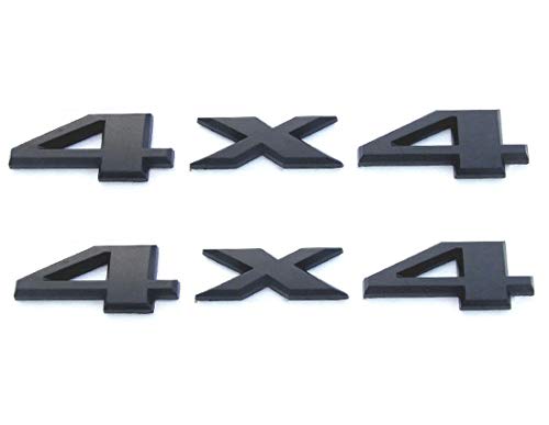 EmbRoom 2 Pack 4x4 Emblem Badge Nameplate 3D Car Sticker Decal Compatible for Universal car (Black) - Image 5