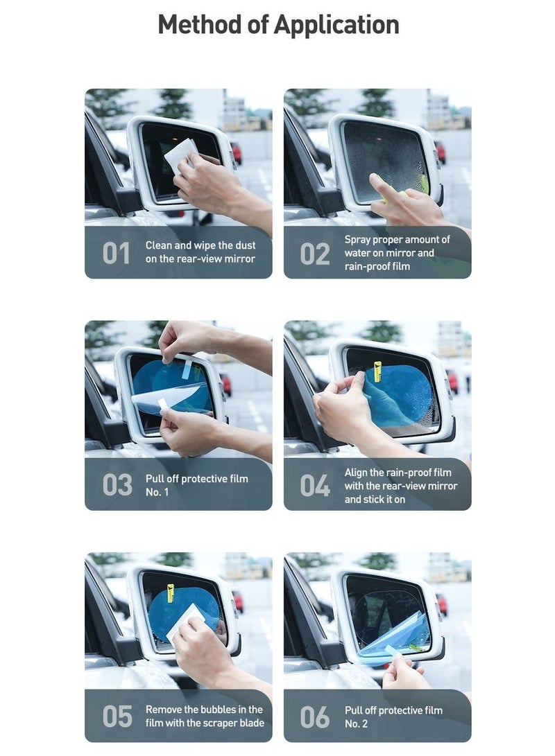 Baseus - Rainproof Side Mirror Sticker - Image 4