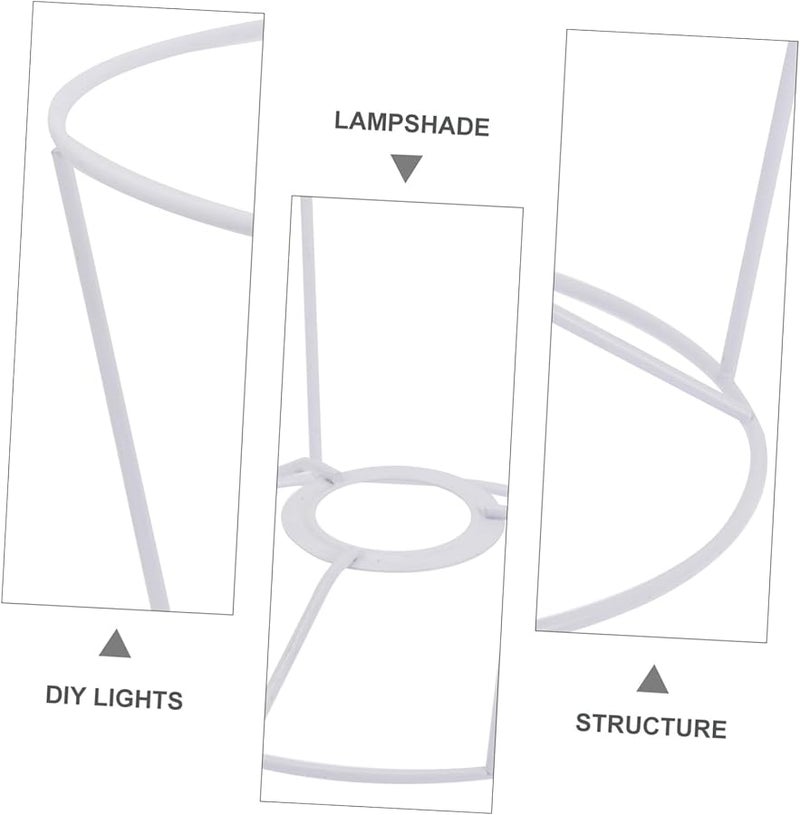 عربست إطار ظلال مصباح حديدي عصري للتركيب الذاتي لمصابيح الطاولة والأرضية، سهل التجميع، ديكور للمنزل والمقهى - Image 5