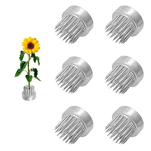 Eggone Japanese Flower Frog Mini Kenzan Floral Frog 23mm/0.9inch Diameter Ikebana Flower Arranger Holder Stainless Steel Pin for Small Vase (6Pcs) - Image 5