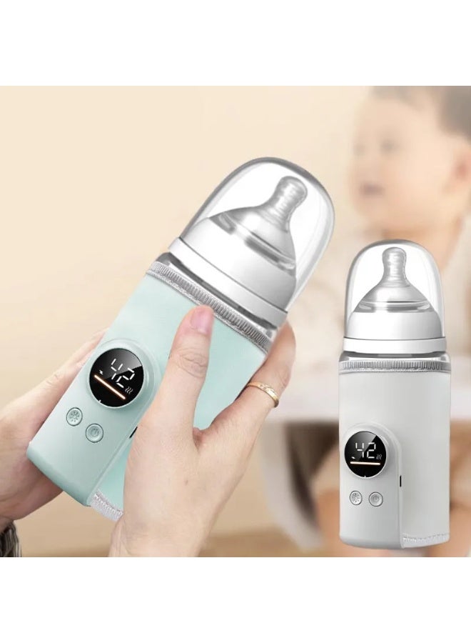 USB Multifunctional High-capacity Baby Feeding Bottle Smart Temperature Control Warmer Screen Newborn Baby Bottle Warmer Sleeve - Image 2