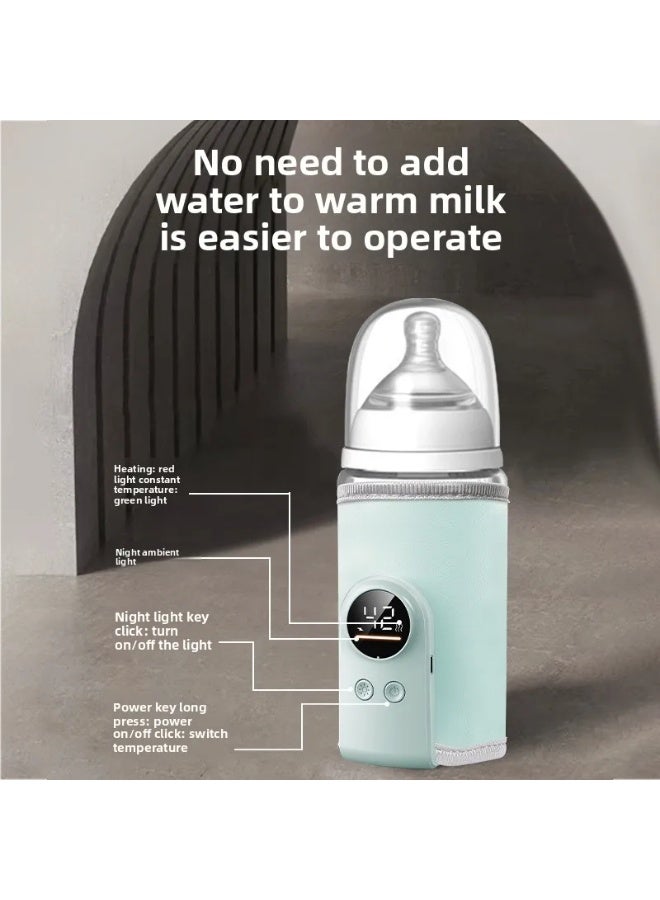 USB Multifunctional High-capacity Baby Feeding Bottle Smart Temperature Control Warmer Screen Newborn Baby Bottle Warmer Sleeve - Image 3