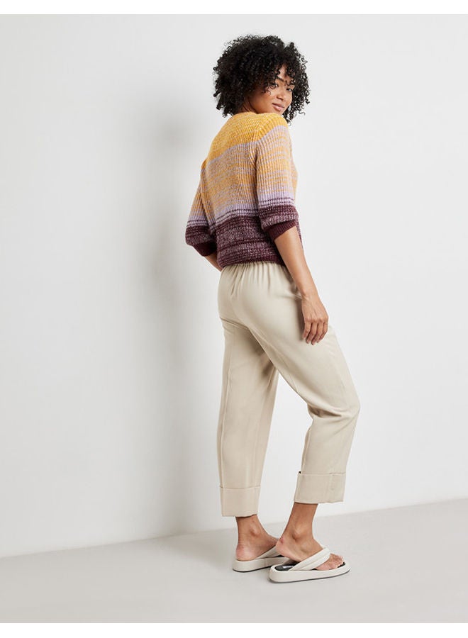 GERRY WEBER Straight trousers with a 3/4-length leg and turn-ups - Image 5