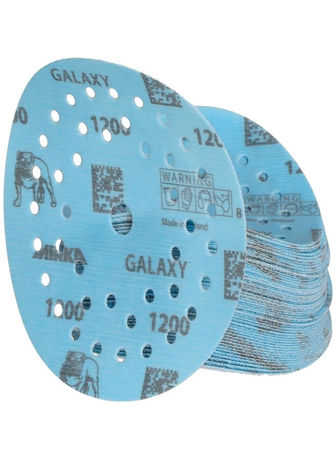 ميركا ورق صنفرة ميركا جالاكسي متعدد الاستخدامات مقاس 5 بوصات (125 مم) - حبيبات 1200، 50 قرصًا/عبوة - مادة كاشطة ممتازة لراتنج الإيبوكسي والخشب والمعادن - تقنية ذاتية الشحذ لا تسبب الانسداد - مثالية لآلات الصنفرة الكهربائية - Image 5