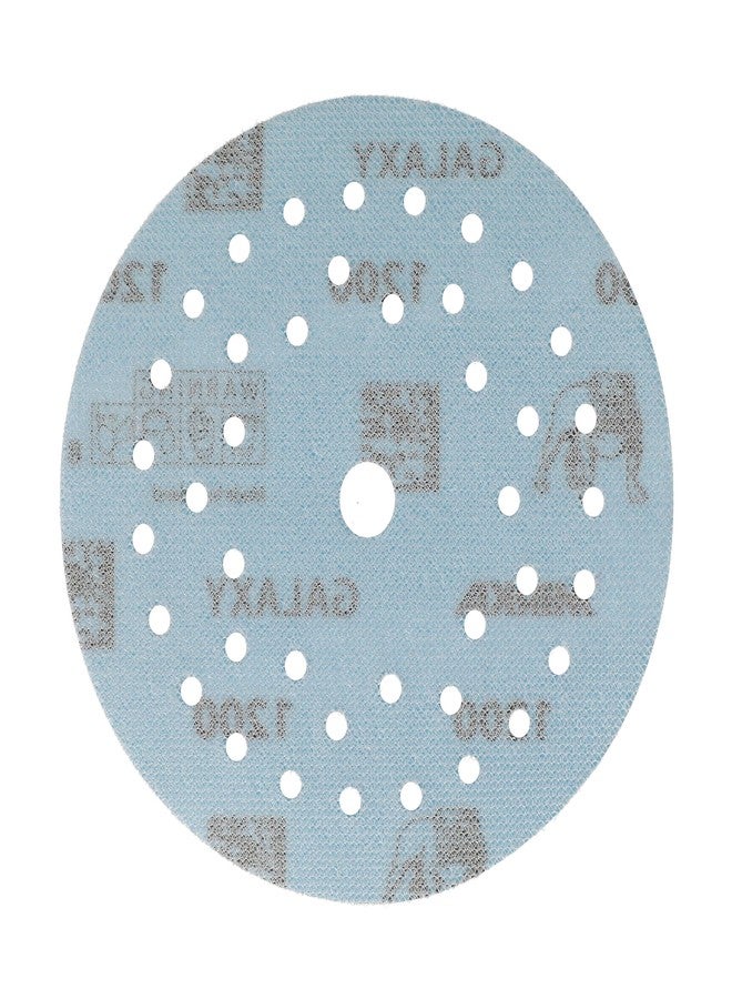 ميركا ورق صنفرة ميركا جالاكسي متعدد الاستخدامات مقاس 5 بوصات (125 مم) - حبيبات 1200، 50 قرصًا/عبوة - مادة كاشطة ممتازة لراتنج الإيبوكسي والخشب والمعادن - تقنية ذاتية الشحذ لا تسبب الانسداد - مثالية لآلات الصنفرة الكهربائية - Image 4