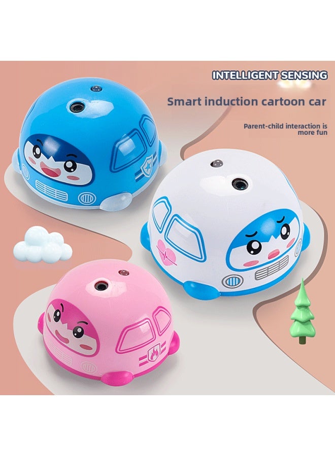 Special Electric Cartoon Somatosensory Car Gesture Intelligent Induction Cartoon Car Outbreak Pet Children's Toy Gift-Color:Pink  - Image 2