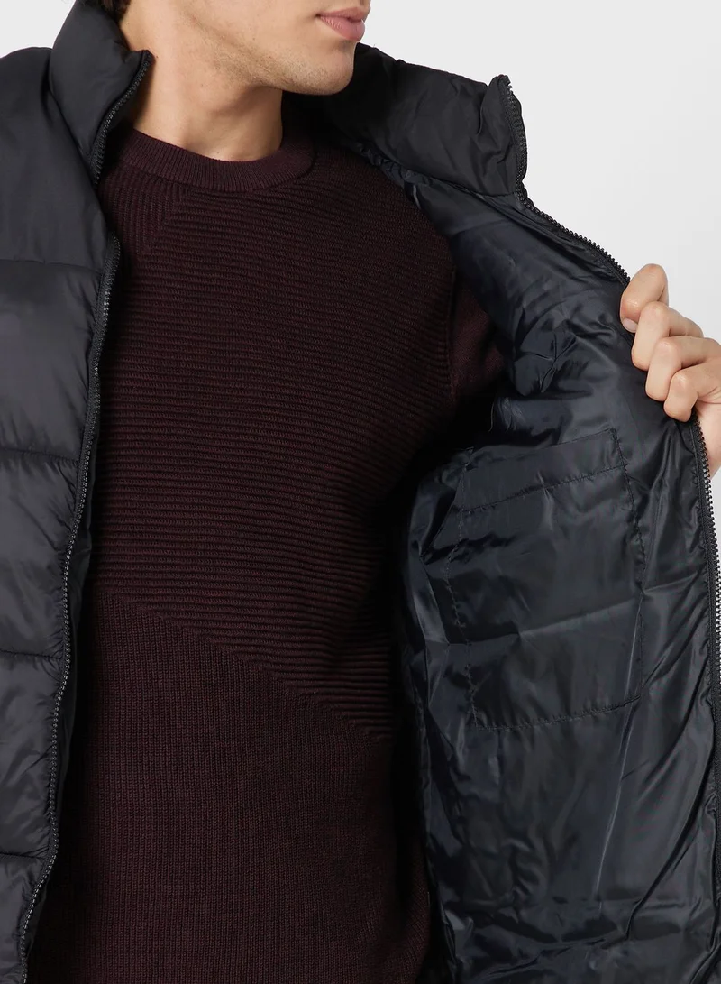 JACK & JONES Zip Through Puffer Jacket