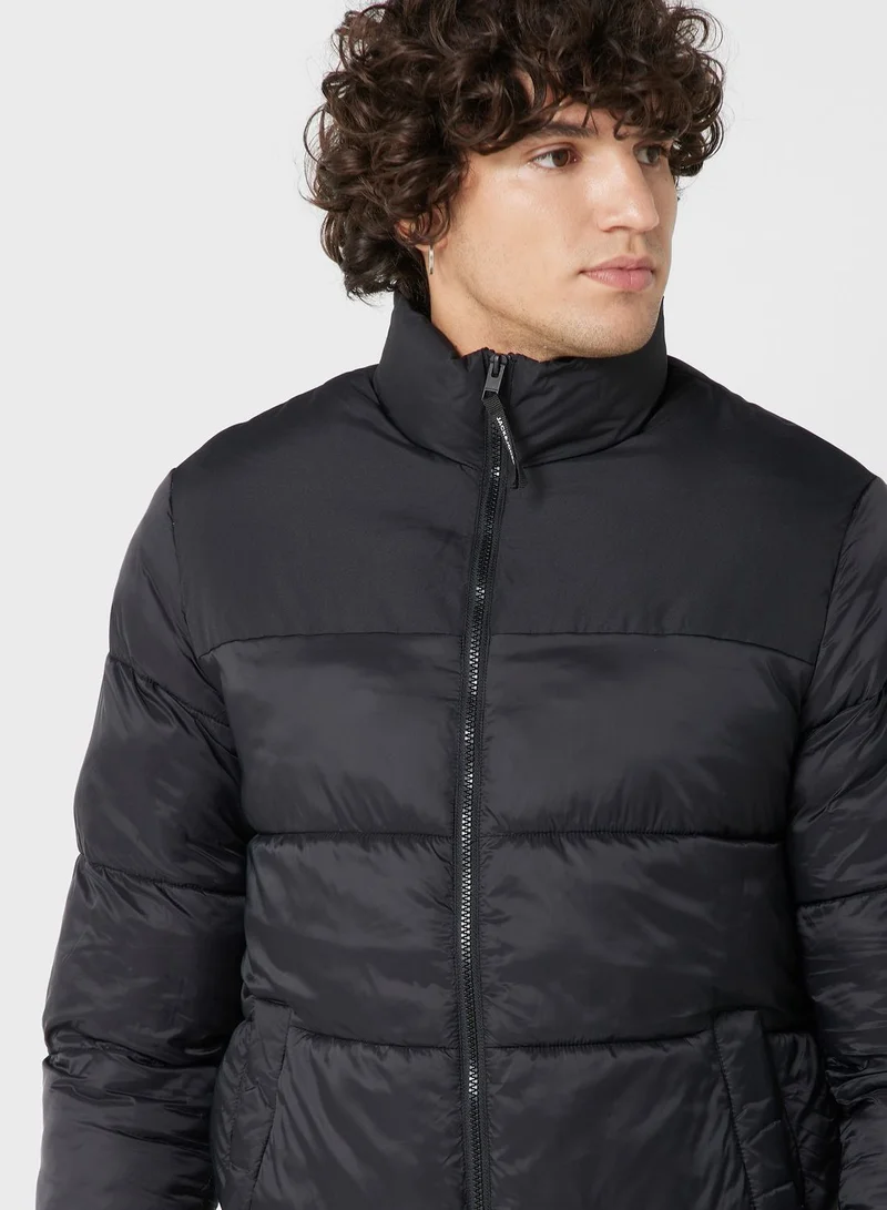 JACK & JONES Zip Through Puffer Jacket