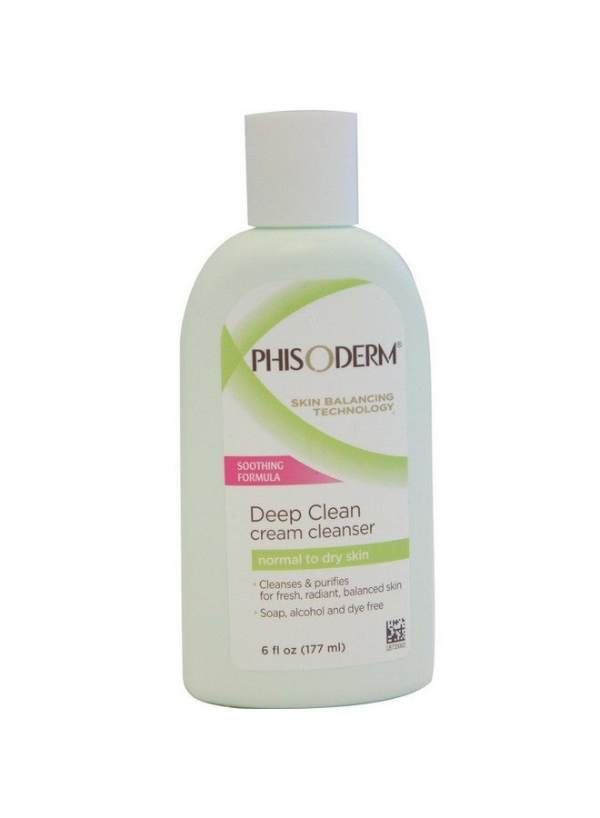 Phisoderm Deep Clean Cream Cleanser For Normal To Dry Skin 6 oz (Pack of 9)