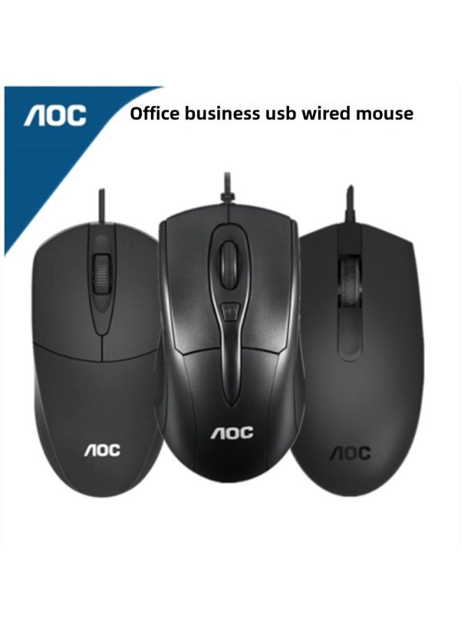 Generic TPV AOC Wired Usb Mouse Home Office Business All-in-one Laptop Desktop Computer Mouse-Color:AOC GM130  - Image 3
