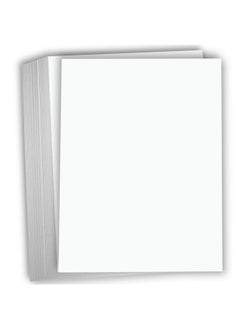 Hamilco White Cardstock Paper 8 1/2 X 11" 65 Lb Cover Card Stock (50 Pack)  - Image 1