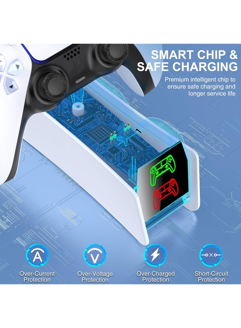 PS5 Controller Charging Station | PS5 Controller Charger for PlayStation 5 Dual Sense Controller | USB Type C PS5 Charger Stand with LED Indicator - Image 4