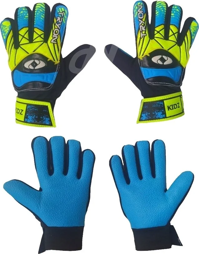 تريون Kidz New Model Children's Blue Goalkeeper Gloves