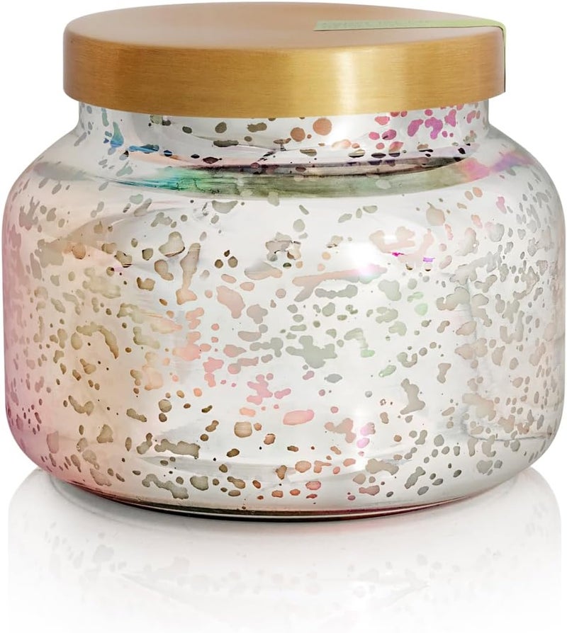 Capri Blue Honeydew Crush Scented Candle - Mercury Iridescent Signature Jar Candle - Luxury Aromatherapy Candle - Glass Candle with Soy Wax Blend (19 oz) - Image 1