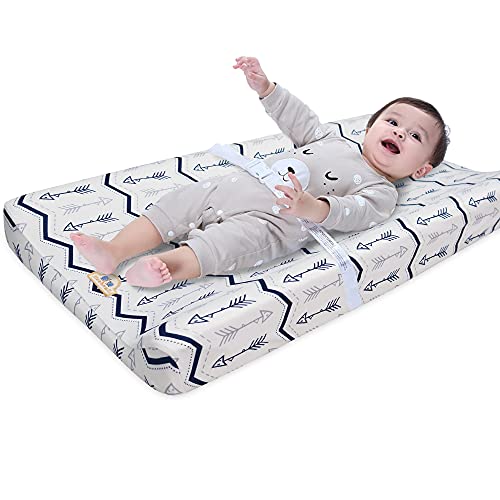 BlueSnail Print Changing pad Cover Set 2PK, Breathable and Comfortable Changing Pad Cover for Boys and Girls (Navy+ Navy) - Image 3