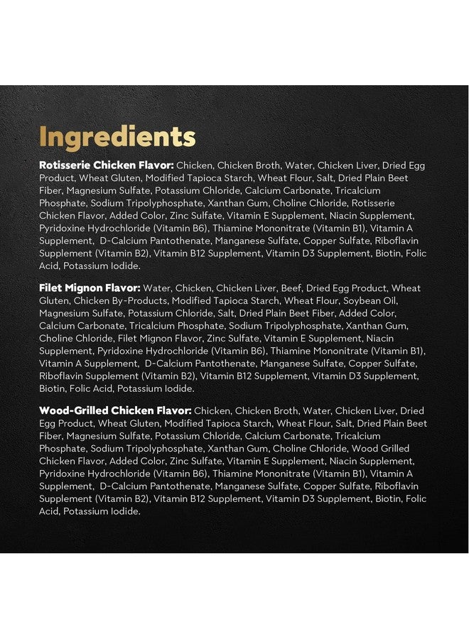 Cesar Filets In Gravy Wet Dog Food Filet Mignon Flavor, Rotisserie Chicken Flavor, And WoodGrilled Chicken Flavor Variety Pack, 1.76 Oz. MiniPouches, 40 Pack - Image 4