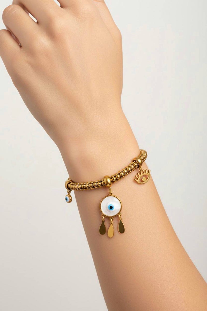 Women’s Bracelet Evil Eye Charm Beaded Elegant Touch