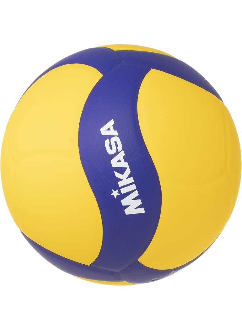 Mikasa V330W Volleyball Size 5 Official Training & Competition Ball Premium Synthetic Leather Yellow/Blue - Image 2