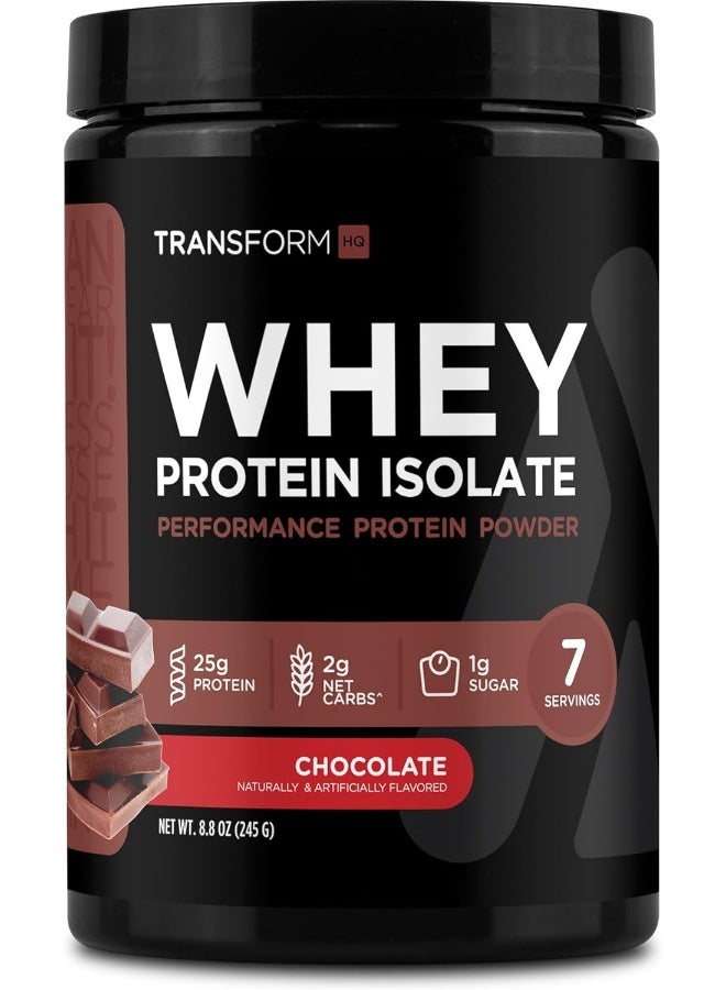TransformHQ Whey Protein Isolate (WPI) Chocolate Flavored 7 Servings - Performance Protein Powder - Image 1