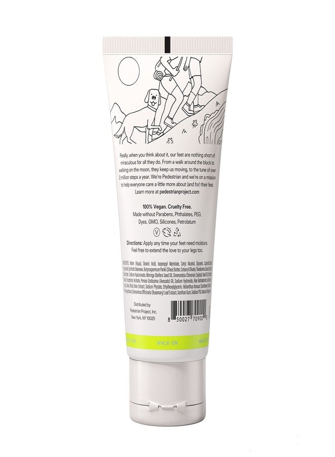 Pedestrian Project Walker’s Foot Cream for Calluses and Dry Feet - Hydrates, Softens & Smooths with Shea Butter, Moringa Seed Oil & Aloe - Vegan, Cruelty-Free Foot Care, 4 oz - Image 2