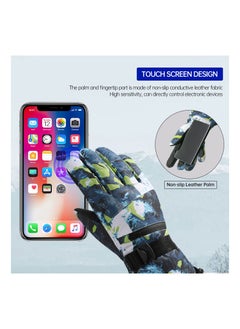 SYOSI Winter Ski Gloves for Women Men, Touchscreen Waterproof Thermal Snow Gloves, Warm Anti Slip Cold-proof for Skiing, Mountaineering, Cycling, Snowboarding, Winter Outdoor Sports Gloves  - Image 5