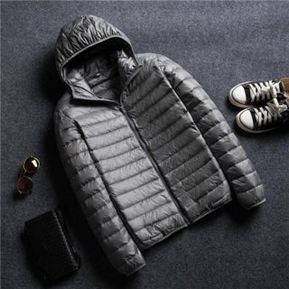 gray hooded