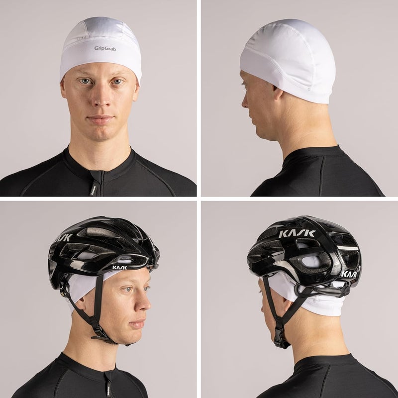 GripGrab UPF 50+ Lightweight Summer Cycling Skull Cap UV Protection Under Helmet Liner SPF Hot Weather Bicycle Headwear - Image 3