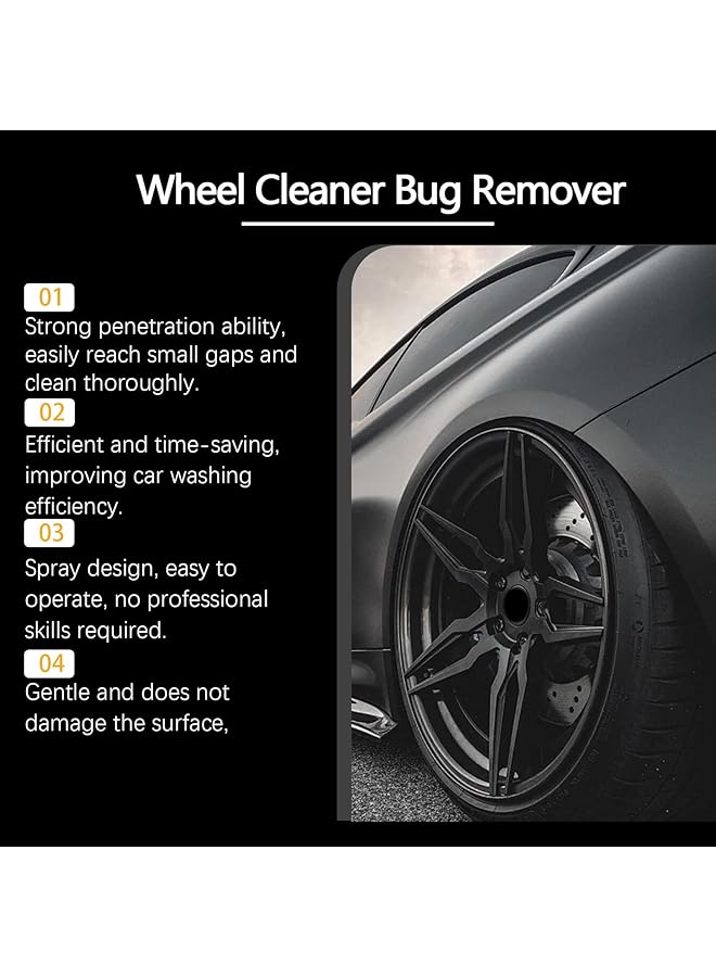 كاست ويف بخاخ منظف للعجلات، منظف غير حمضي للجنوط والإطارات، مزيل قوي لغبار الفرامل والبقع، مناسب لتفاصيل السيارة، آمن على العجلات المصنوعة من السبائك والكروم والعجلات المطلية - Image 5