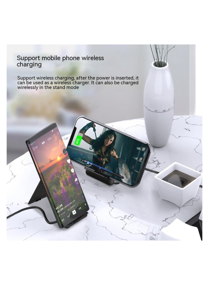 DIGI CORE Multifunctional Foldable Cable And Type C Cable Lightweight 15W Wireless Charger With Micro 5Pin Adaptor USB Adaptor Multiple Interfaces And Compact Easy To Carry For Travel - Image 4