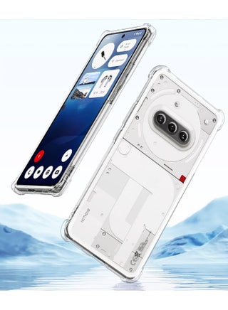 2 in1 Nothing Phone 3a Case Cover with 1 Pack Tempered Glass ,Transparent, Protector, Transparent, Protector Shockproof, Slim, Super Durable, Scratch Resistant, Anti-yellow & Ultra-thin for Nothing Phone 3a Phone Slim Case Snug Fit & Easy to Clean, Clear - view 4