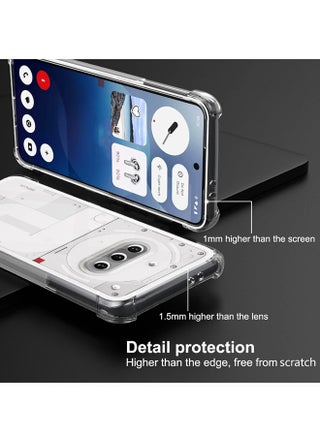 2 in1 Nothing Phone 3a Case Cover with 1 Pack Tempered Glass ,Transparent, Protector, Transparent, Protector Shockproof, Slim, Super Durable, Scratch Resistant, Anti-yellow & Ultra-thin for Nothing Phone 3a Phone Slim Case Snug Fit & Easy to Clean, Clear - view 3
