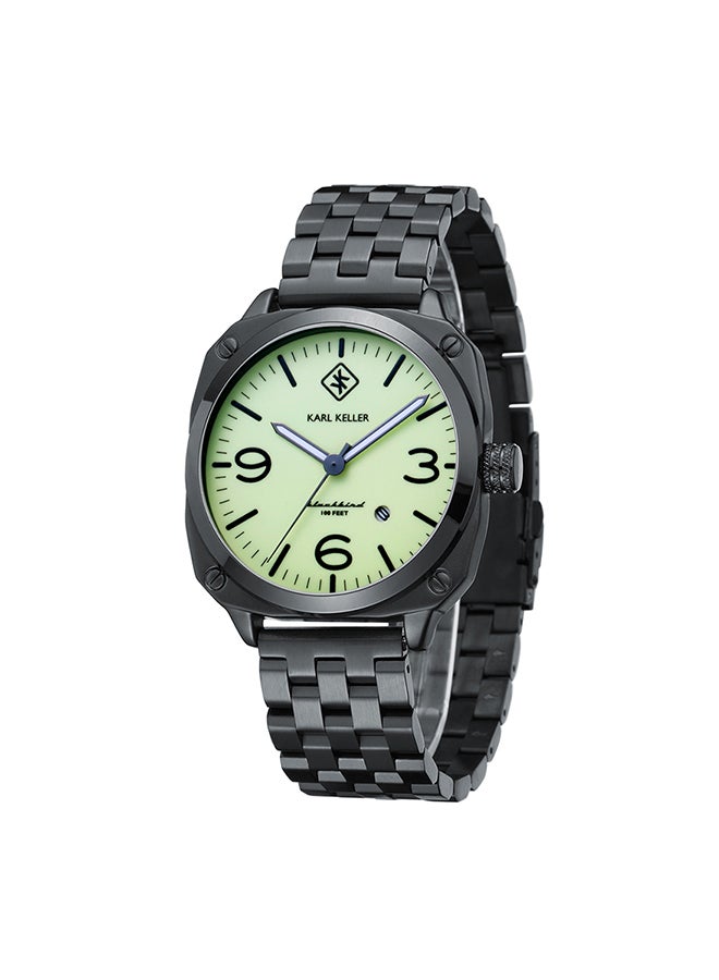 KARL KELLER Men's Analog Square Shape Stainless Steel Wrist Watch KKAP9206 - 44 Mm - Image 2