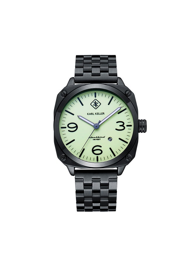 KARL KELLER Men's Analog Square Shape Stainless Steel Wrist Watch KKAP9206 - 44 Mm - Image 1