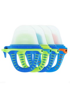 teetherpop Teething Toys For Babies Fillable Freezable Baby Teethers Fill With Breastmilk Purees Water Smoothies Juice & More (4 Pack)  - Image 1