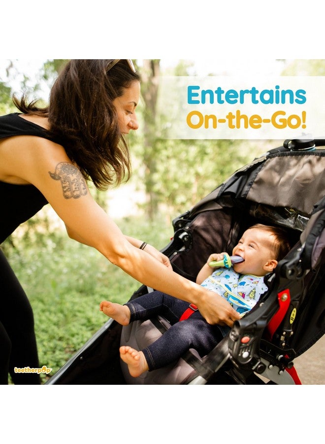 teetherpop Teething Toys For Babies Fillable Freezable Baby Teethers Fill With Breastmilk Purees Water Smoothies Juice & More (4 Pack) - Image 5