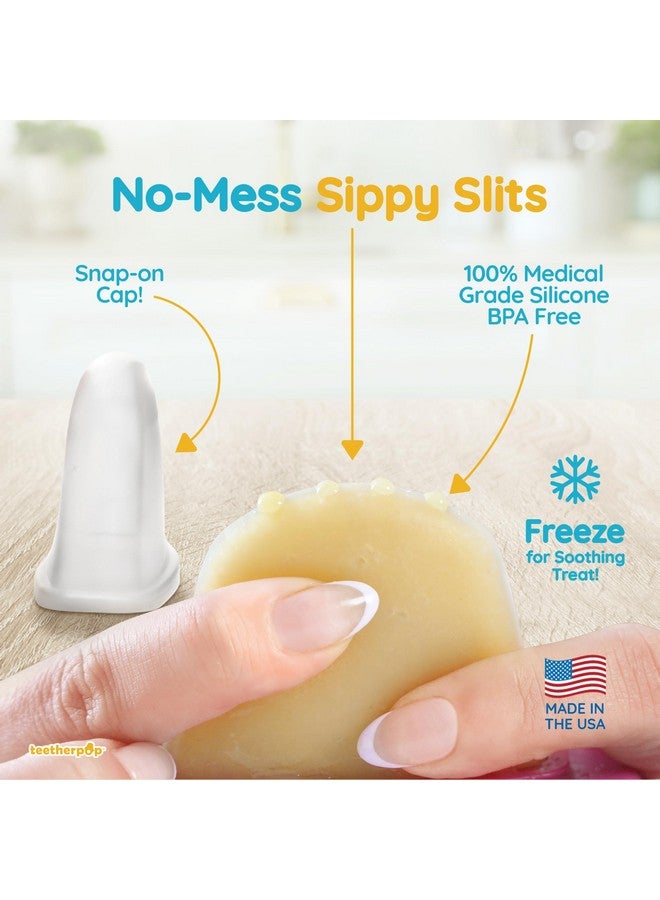 teetherpop Teething Toys For Babies Fillable Freezable Baby Teethers Fill With Breastmilk Purees Water Smoothies Juice & More (4 Pack) - Image 4