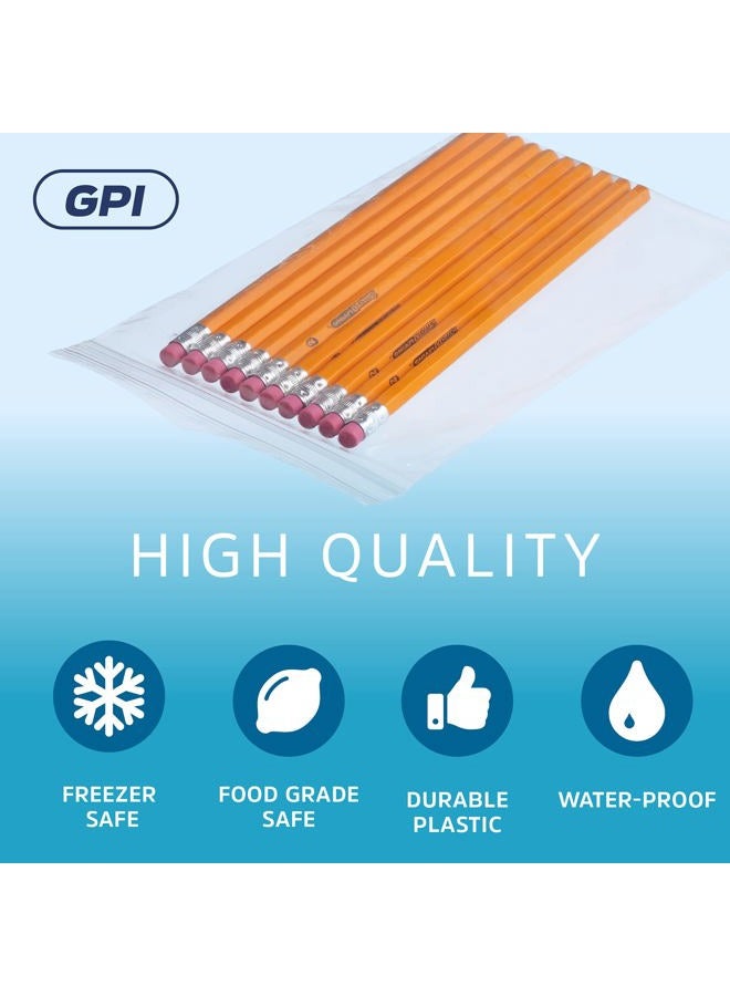 GPI 5 X 8 inches, 2 Mil Clear Reclosable Zip Bags, Case of 100 GPI Brand - Image 3