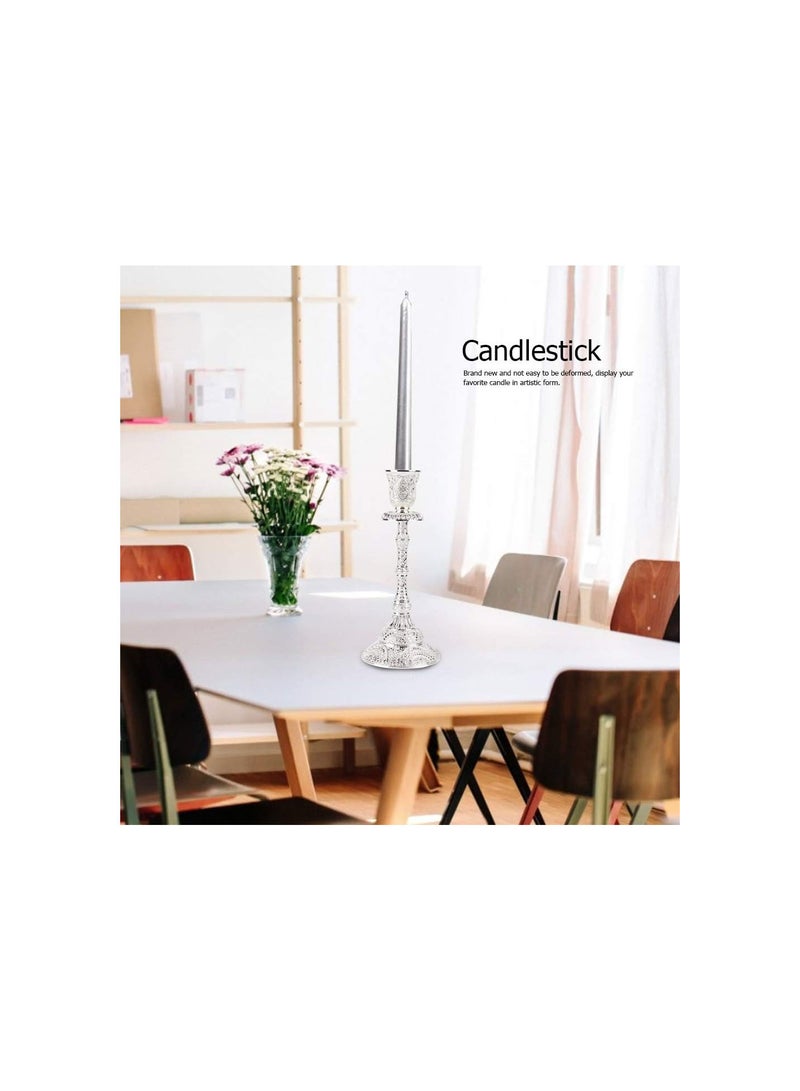 GGOOT Metal Candlestick Holders, Modern Decorative Iron Candle Stick Holder, Taper Candles Bundle Home Mantel Dinning Table Wedding Centerpiece Decorations - Image 5
